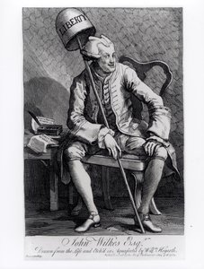 John Wilkes (1727-97) 1763 af William Hogarth