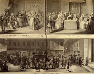 Dom over ung gravid kvinde, dåb og begravelse af William Hogarth