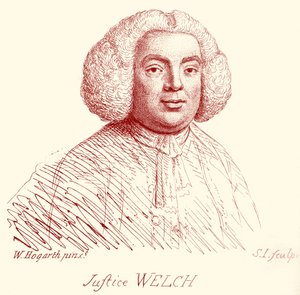 Justice Welch - portræt af William Hogarth af William Hogarth