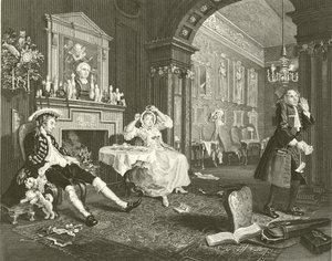 Ægteskab A La Mode af William Hogarth