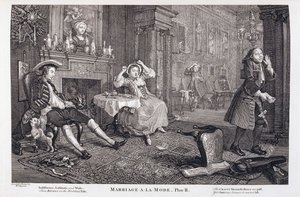 Ægteskab a la Mode af William Hogarth