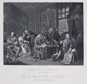 Ægteskab à la mode: Kontrakten af William Hogarth