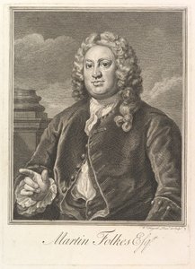 Martin Folkes, 1742. af William Hogarth
