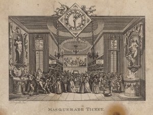 Maskerade-billet af William Hogarth