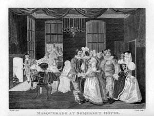 Maskerade i Somerset House af William Hogarth af William Hogarth