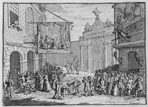 Masquerades and Operas, Burlington Gate, 1724 af William Hogarth