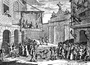 Maskerader og operaer, 1724. af William Hogarth
