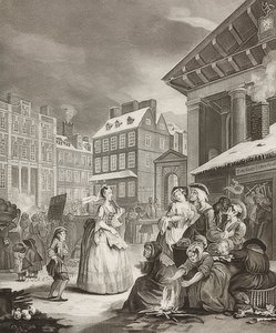 Morgen. Fra: De fire gange på dagen / De fire gange på dagen. 1738 af William Hogarth