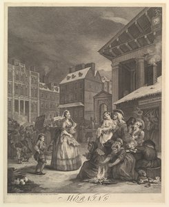 Morgen: Dagens fire gange, 25. marts 1738. af William Hogarth