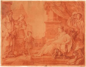 Moses bragt til Faraos Datter af William Hogarth