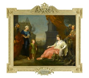 Moses bragte for Faraos Datter, 1746