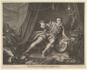 Mr. Garrick i Karakteren af Richard III, 20. juni 1746. af William Hogarth
