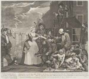 Åh, ungdommeligt blods forfængelighed af William Hogarth