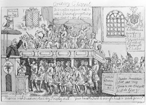 Oratorisk kapel, ca. 1746 af William Hogarth