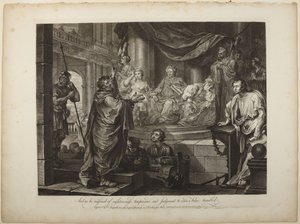 Paulus foran Felix af William Hogarth