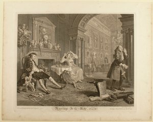 Tavle II, fra «Marriage à la Mode» af William Hogarth