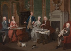 Portræt af en familie af William Hogarth