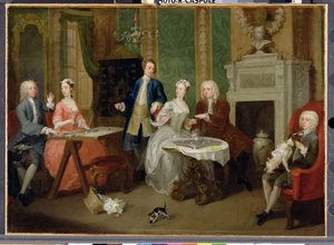 Portræt af en familie, 1730