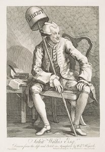 Portræt af John Wilkes, Esquire af William Hogarth