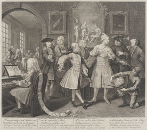 Velstand med en skøges smil af William Hogarth