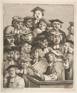 Lærde ved en forelæsning af William Hogarth