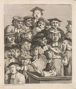 Forskere ved et Foredrag, 1736-1737. af William Hogarth