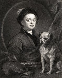 Self Portrait, fra Gallery of Portraits, udgivet i 1833 af William Hogarth