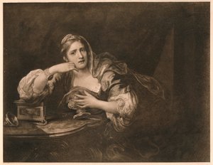 Sigismunda sørger over Guiscardos hjerte, 1759 af William Hogarth