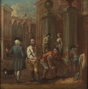 Tegn på en brolægger af William Hogarth