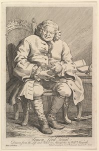 Simon Lord Lovat, 1746. af William Hogarth