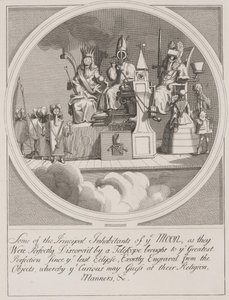 Nogle af de vigtigste indbyggere i ye Moon: royale, bispedømme og lov af William Hogarth