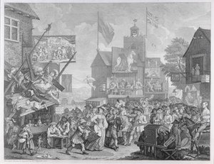 Southwark Fair, 1733 af William Hogarth