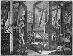 TEKSTILMØLLE af William Hogarth
