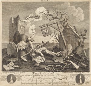 Halestykke eller The Bathos af William Hogarth