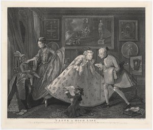 Taste in High Life, indgraveret af Samuel Phillips, 1808 af William Hogarth