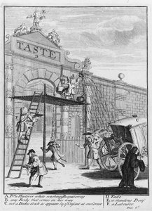 Smag, eller Burlington Gate, 1732 af William Hogarth