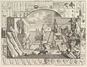 Skønhedsanalysen, tavle 1, 5. marts 1753. af William Hogarth