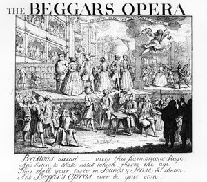 Tiggerens Opera Burlesqued, 1728 af William Hogarth