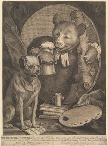The Bruiser Caricature of Charles Churchill, 1. august 1762. af William Hogarth