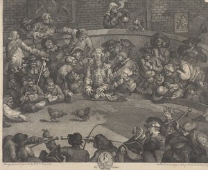 Hanekampen af William Hogarth