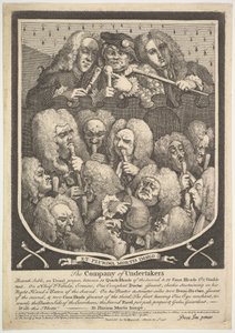 Bedemandsselskabet, 3. marts 1736. af William Hogarth