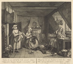 Den nødstedte Digter af William Hogarth