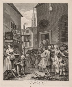 De fire gange på dagen: middag af William Hogarth