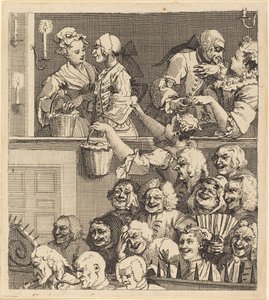 Det grinende publikum af William Hogarth