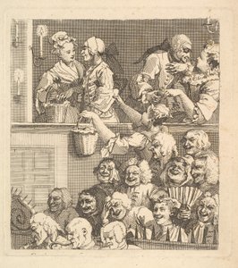 Det leende publikum, december 1733. af William Hogarth