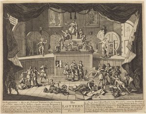 Lotteriet af William Hogarth