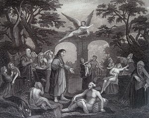 Poolen i Bethesda af William Hogarth