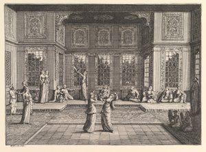 Seraglio Aubry de La Mottrayes rejser gennem Europa, Asien og ind i en del af ..., 1723-24. af William Hogarth