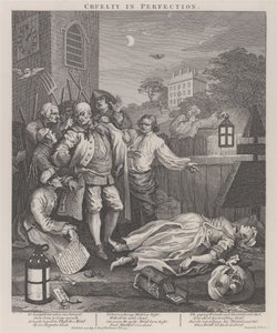 Det tredje stadium af grusomhed: Grusomhed i perfektion af William Hogarth