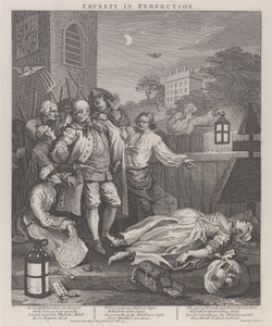 Grusomhedens tredje fase: Grusomhed i fuldkommenhed - Mordet af William Hogarth